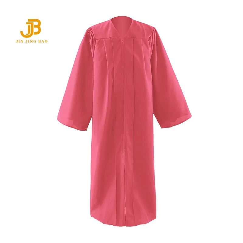 Wholesale Adult Choir Robes 100% Polyester Graduation Gowns 12 Colors Matte College Grad Gown for High School Dress