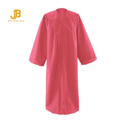 Wholesale Adult Choir Robes 100% Polyester Graduation Gowns 12 Colors Matte College Grad Gown for High School Dress