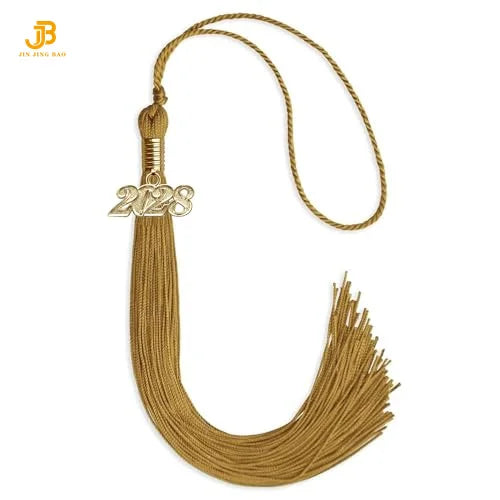 Wholesale White Silky Decorative Tassels Accessories Curtain Tassel Fringe 2025 Graduation Tassel for Clothes