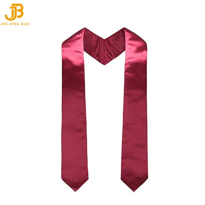 53" 60" 72" White Sublimation Satin Polyester Graduation Sash Unisex Blank Stole for School Uniform JJB Brand In-Stock Adults