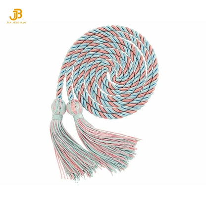 Cords Sky Blue&White Solid Color Graduation Honor Cords Graduation Cords