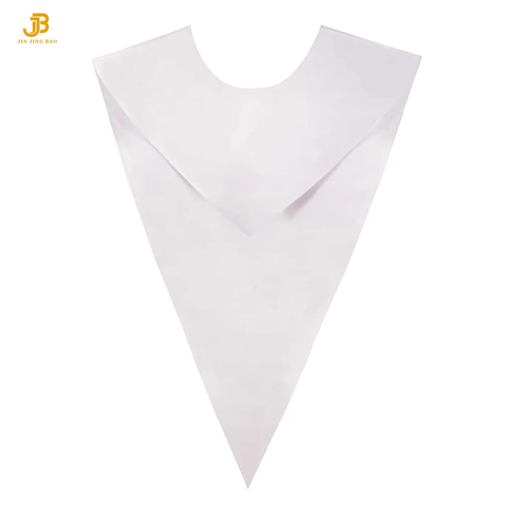 Two-Color Satin Reversible V Stole for Choir Classic Summer & Winter Matte Front V Stole