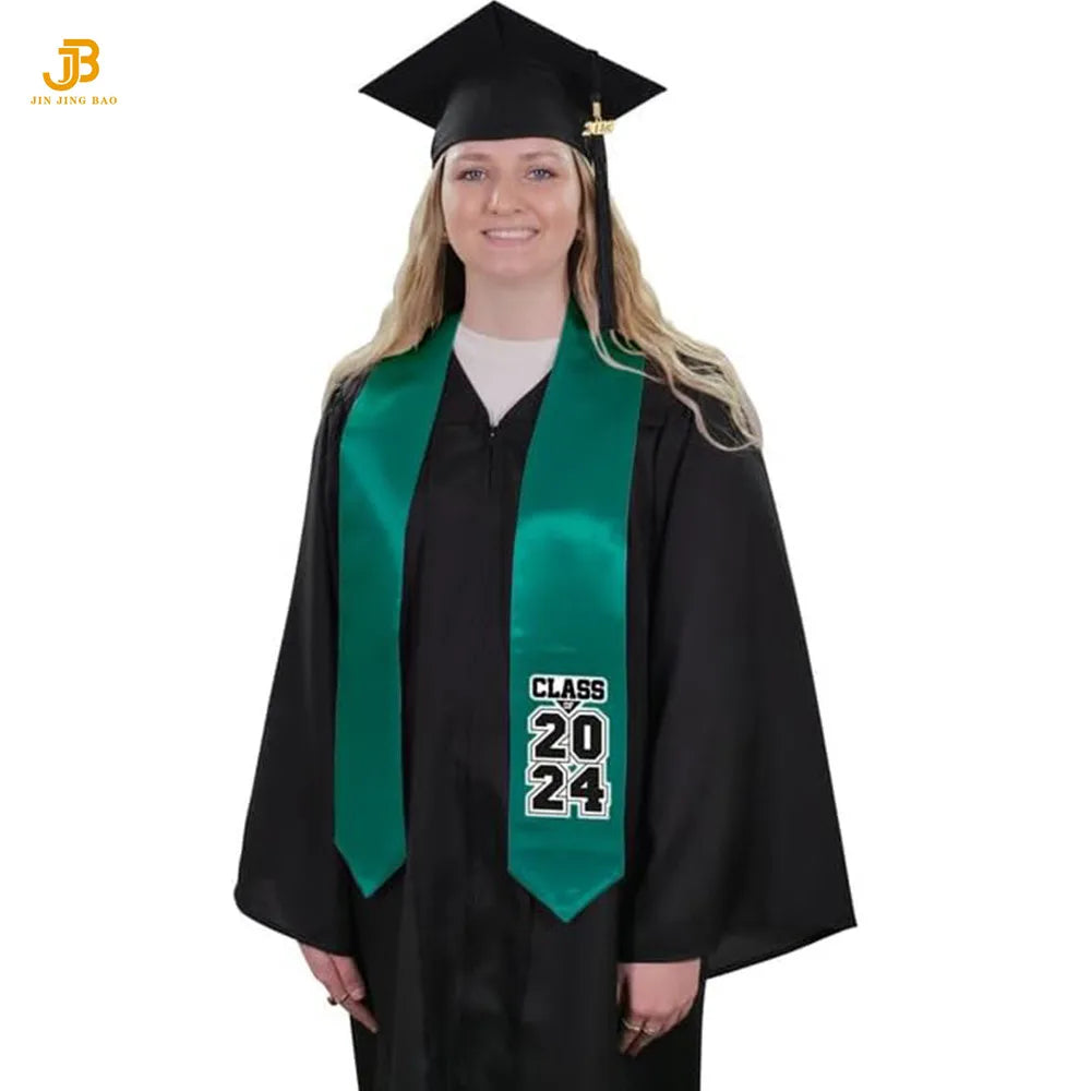 Customized Cheap Flag Satin Adult Student Graduation Sash Fashion Accessories for Ceremony Stole