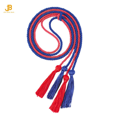 2025 Graduation Honor Cords Bulk Wholesale Honor Cord for Grad Days Custom Single Two Colors With Tassel