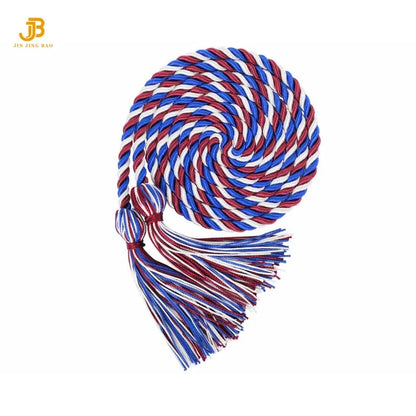Cords Sky Blue&White Solid Color Graduation Honor Cords Graduation Cords