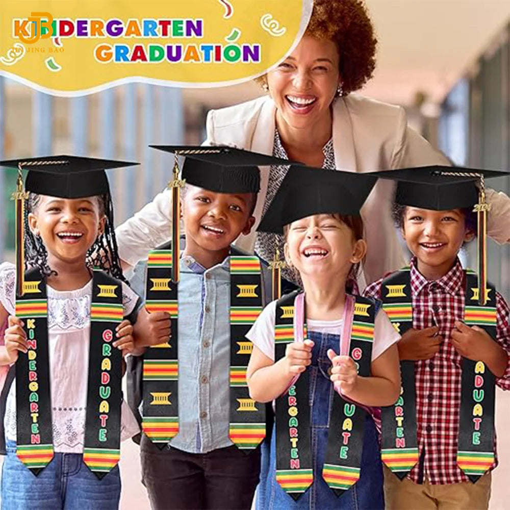 2025 Printed Graduation Stole and Cap for Graduation Graduation Sash Braided Custom