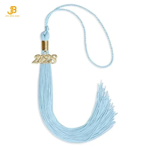 Wholesale White Silky Decorative Tassels Accessories Curtain Tassel Fringe 2025 Graduation Tassel for Clothes