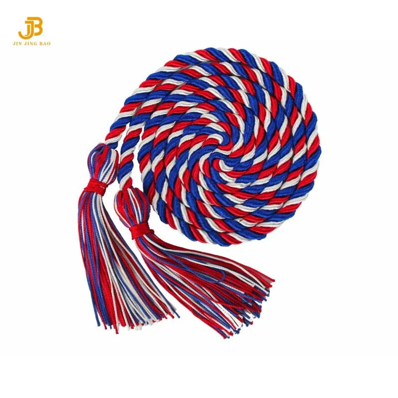 Cords Sky Blue&White Solid Color Graduation Honor Cords Graduation Cords