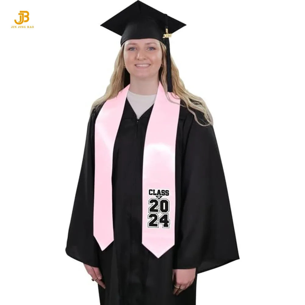 Customized Cheap Flag Satin Adult Student Graduation Sash Fashion Accessories for Ceremony Stole
