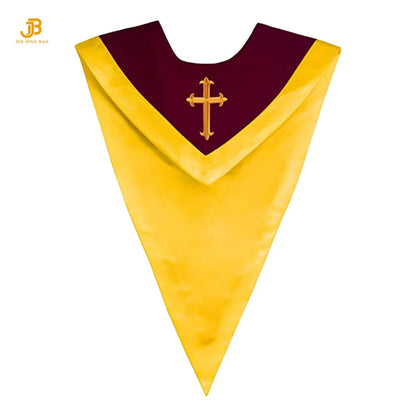 Wholesale Colorful Choir Stole V Stole Reversible Choir Stoles With Border