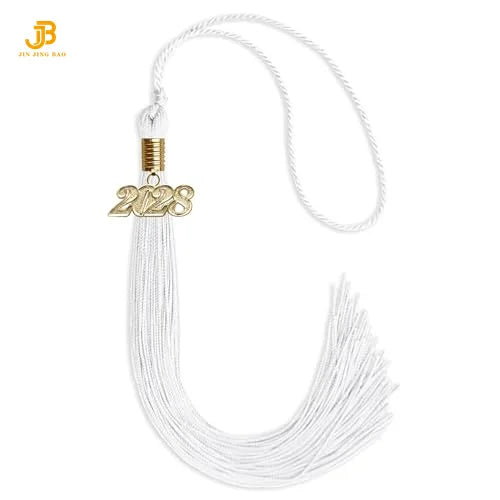 Wholesale White Silky Decorative Tassels Accessories Curtain Tassel Fringe 2025 Graduation Tassel for Clothes