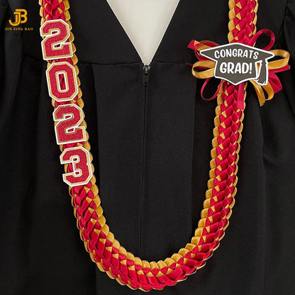 Graduation Leis High School and College Ribbon Weaving Decorative Party Supplies 2025 Graduation Lei