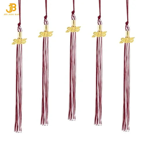 New Hot Selling Wholesale Multi-color 2025 Graduation Tassel Jewelry Doctoral Hat Graduation Rope Handmade Hat Tassel