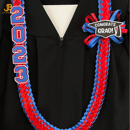 Graduation Leis High School and College Ribbon Weaving Decorative Party Supplies 2025 Graduation Lei