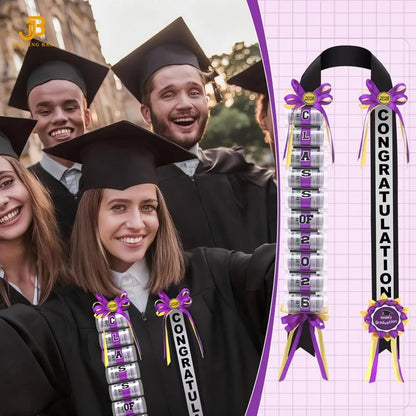 Custom Logo Polyester Ribbon Graduation Leis Wholesale Graduation Party Factory Supply