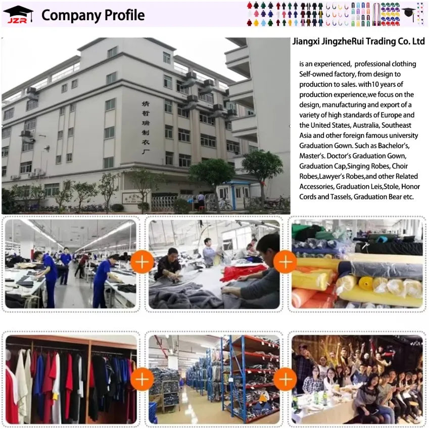 2026 Factory Wholesale American University Black Graduation Gowns Hat Graduation Gown and Cap & Graduation Toga Set in Stock