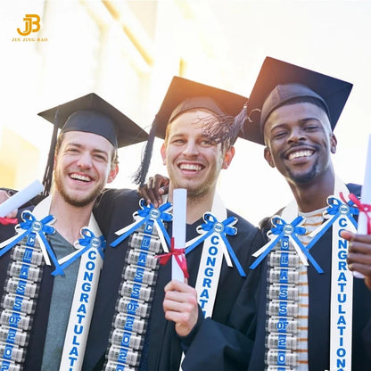 Graduation Ribbons Lei Class 2026 Double Braided Gift 8 Colors Available
