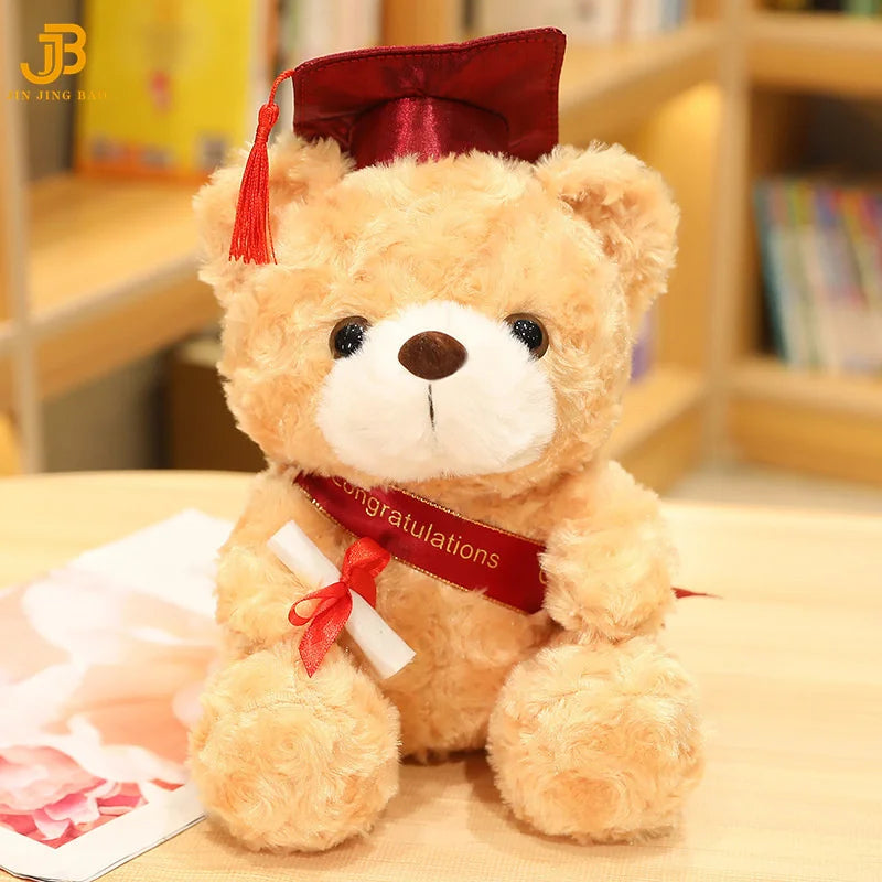 Wholesale Custom Cute Soft School Graduation Gifts Stuffed Plush Teddy Bear Toys