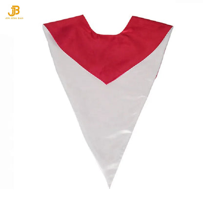 Two-Color Satin Reversible V Stole for Choir Classic Summer & Winter Matte Front V Stole
