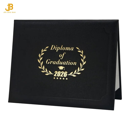 Graduation Diploma Cover Class of 2026 for 8.5x11 Certificate Holder Grain Leather