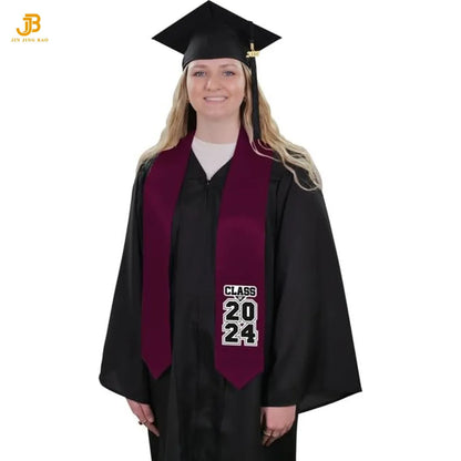 Customized Cheap Flag Satin Adult Student Graduation Sash Fashion Accessories for Ceremony Stole