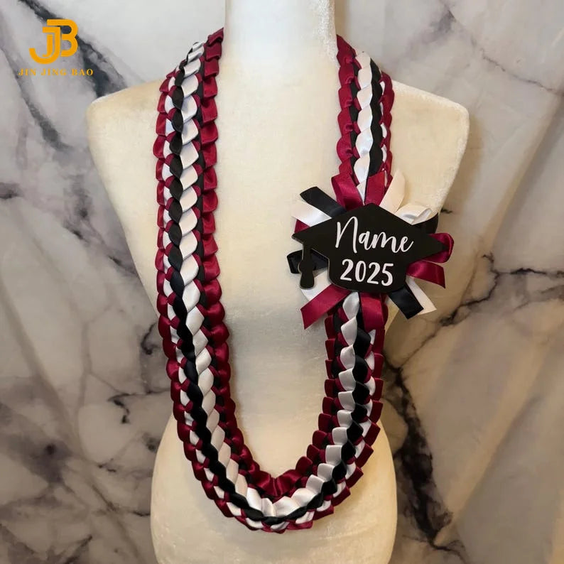 Necklace Flowers Graduation Leis Wedding Decorations Hawaiian Leis Garland Ribbon Weave