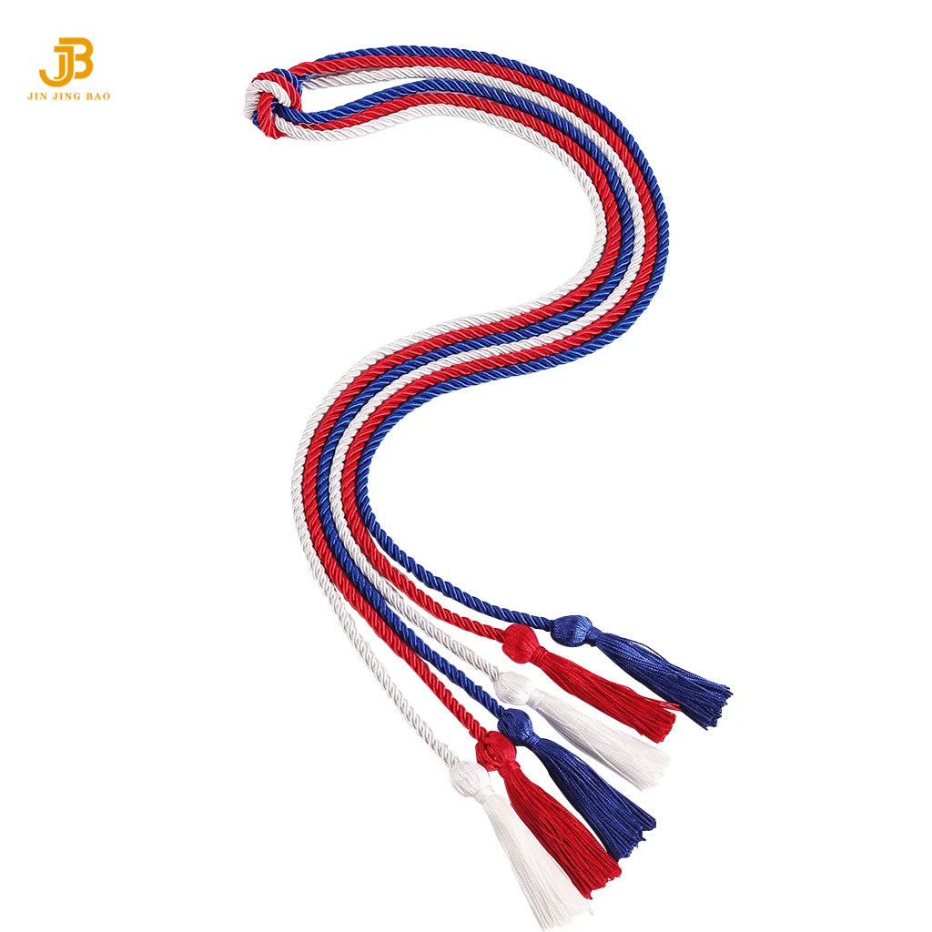 2025 Graduation Honor Cords Bulk Wholesale Honor Cord for Grad Days Custom Single Two Colors With Tassel