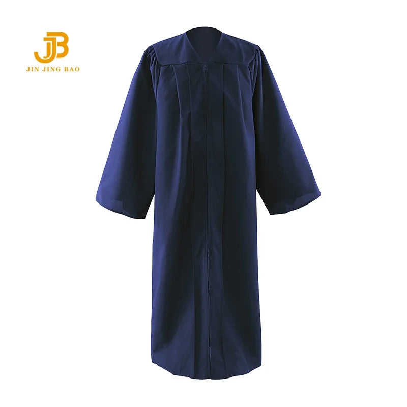 Wholesale Adult Choir Robes 100% Polyester Graduation Gowns 12 Colors Matte College Grad Gown for High School Dress