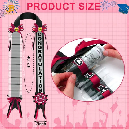 Custom Logo Polyester Ribbon Graduation Leis Source Factory Wholesale for Graduation Party