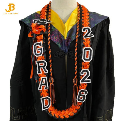 2026 Graduation Ceremony Double-Layer Graduation Gift Ribbon Honor Rope Polyester Graduation Leis