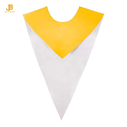Two-Color Satin Reversible V Stole for Choir Classic Summer & Winter Matte Front V Stole