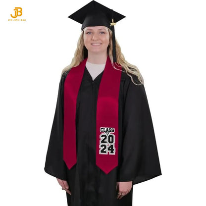 Customized Cheap Flag Satin Adult Student Graduation Sash Fashion Accessories for Ceremony Stole