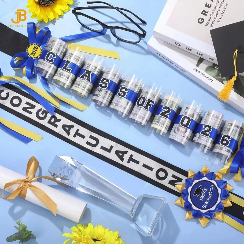 Custom Logo Polyester Ribbon Graduation Leis Source Factory Wholesale for Graduation Party