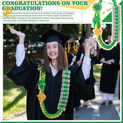 Wholesale 2 Colors Ribbon Graduation Lei for Graduation Senior or Awards Banquets Graduation Ribbon Leis