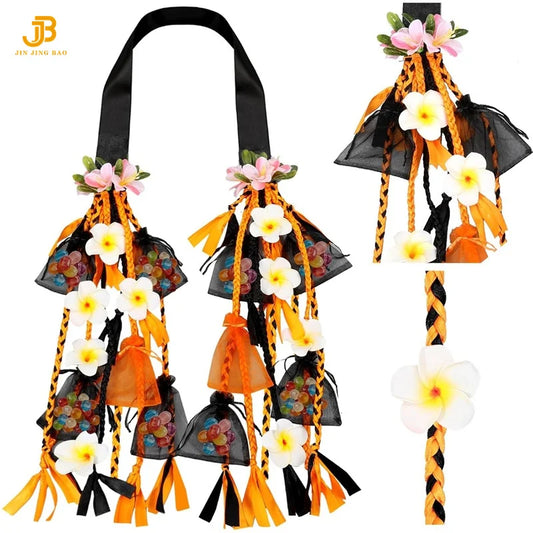 70 Inch Hawaiian Graduation Candy Lei Class of 2026 with Sachet Bags Graduation Lei for Grad Senior High College School Gift
