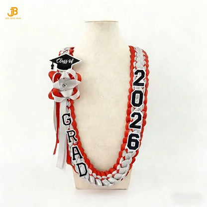 Hot Sale Graduation Leis for College High School Party Favor - Class of 2026 Gorgeous Graduation Ribbon Lei Necklace