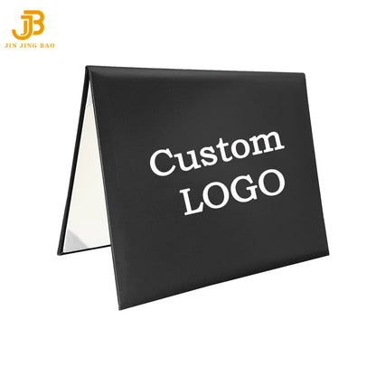 Customized A5 Size PU Leather Folder Welcome Imitation Leather Plain Diploma Graduation Cover Personalized Certificate Holder