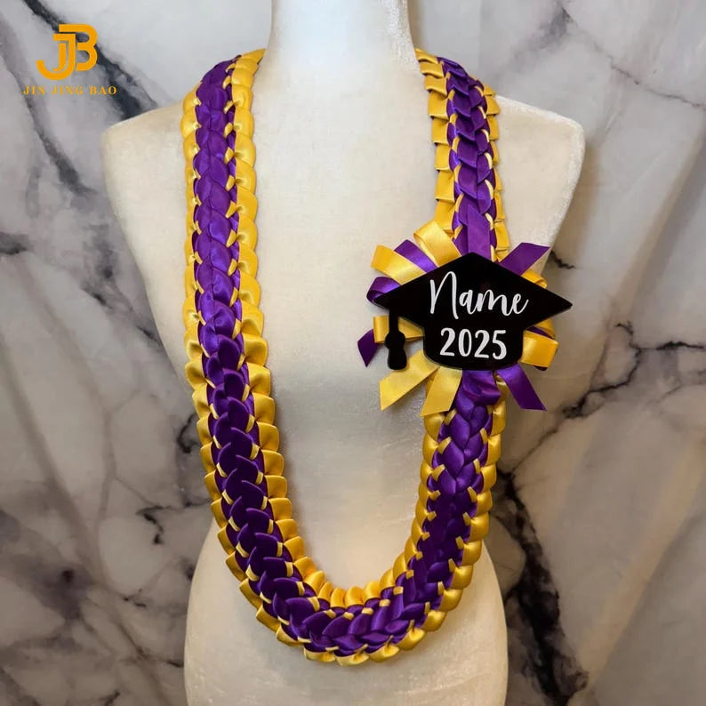 Necklace Flowers Graduation Leis Wedding Decorations Hawaiian Leis Garland Ribbon Weave