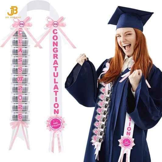 OEM Graduation Leis Polyester Ribbon Leis Bulk Custom Logo Flower Necklace for Celebration