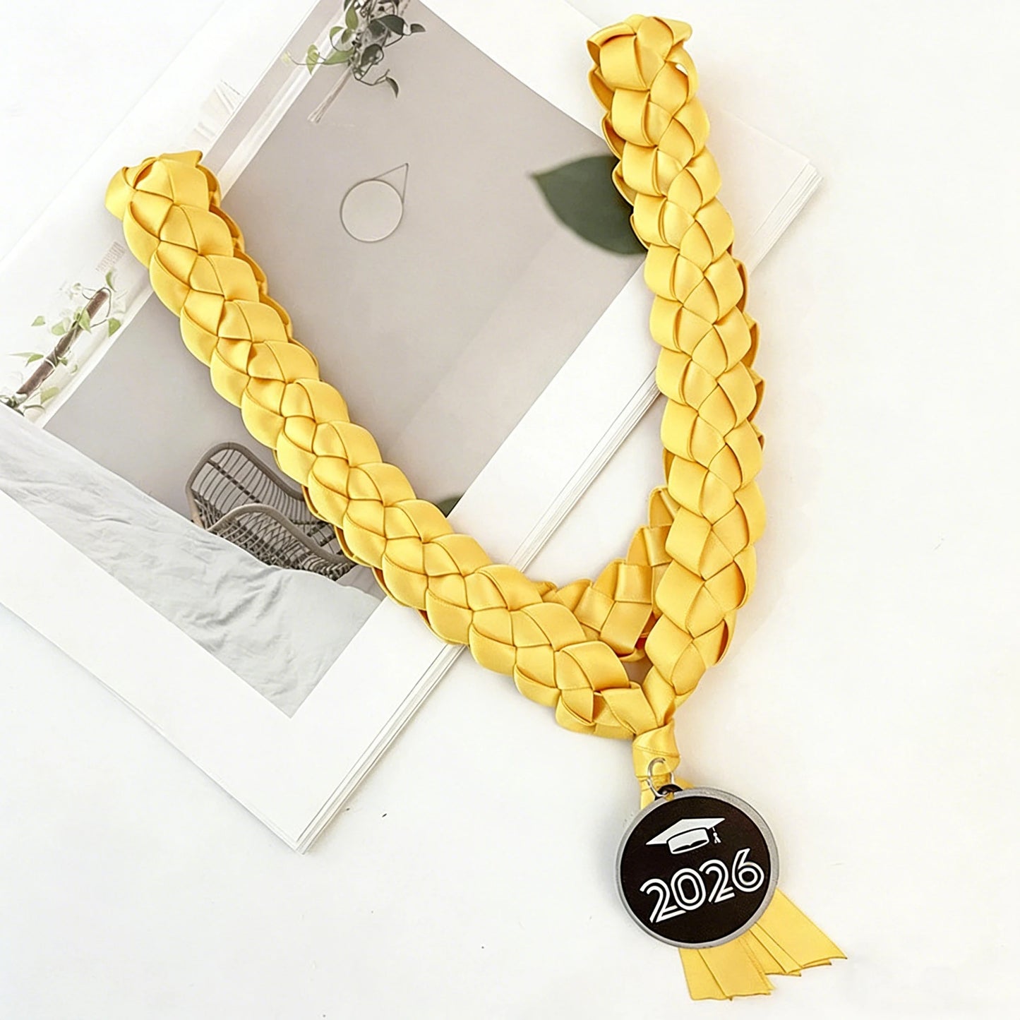 2026 New University Ceremony Celebration Wreath Woven Collar Honor Rope Handmade Graduation Ribbon Leis