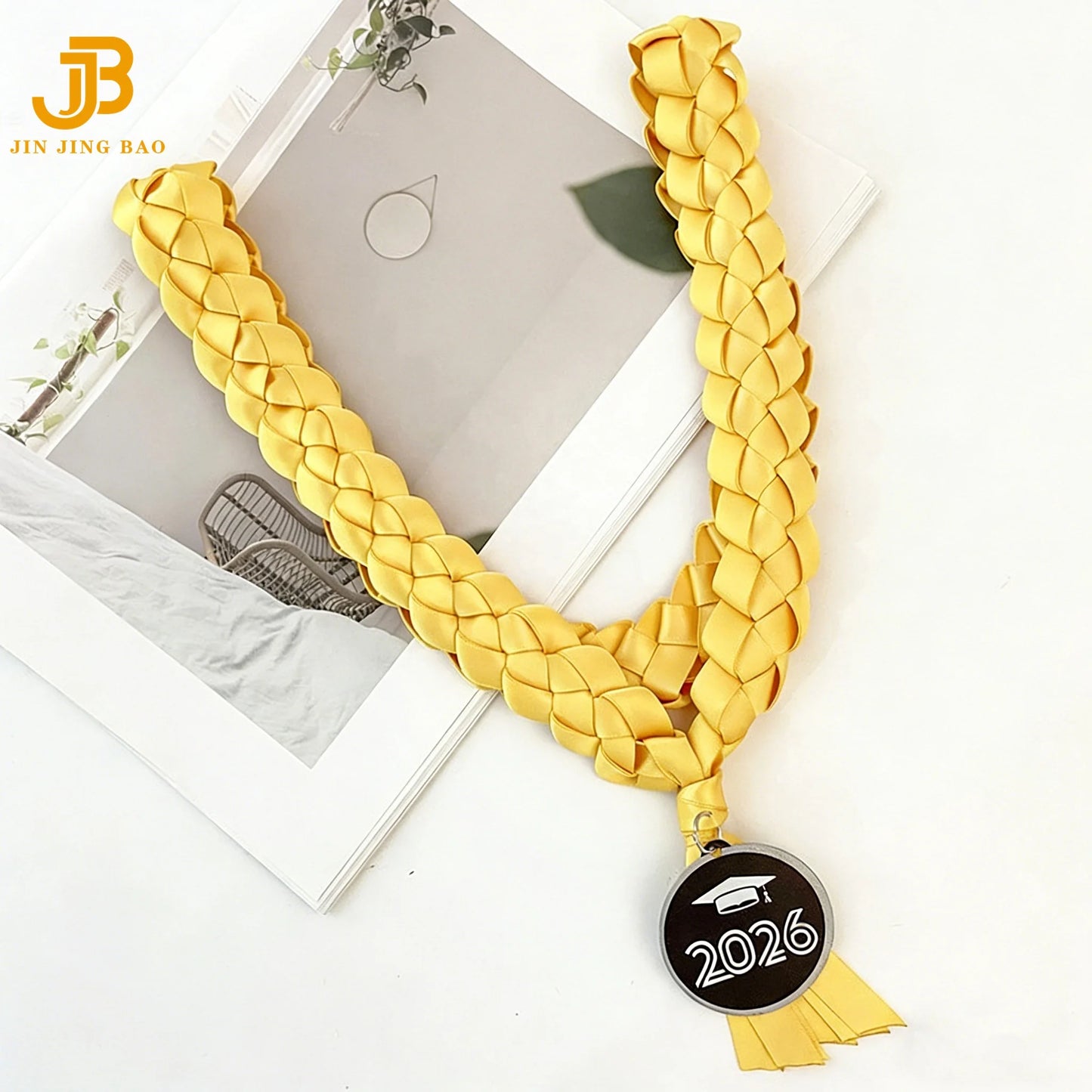 2026 New University Ceremony Celebration Wreath Woven Collar Honor Rope Handmade Graduation Ribbon Leis
