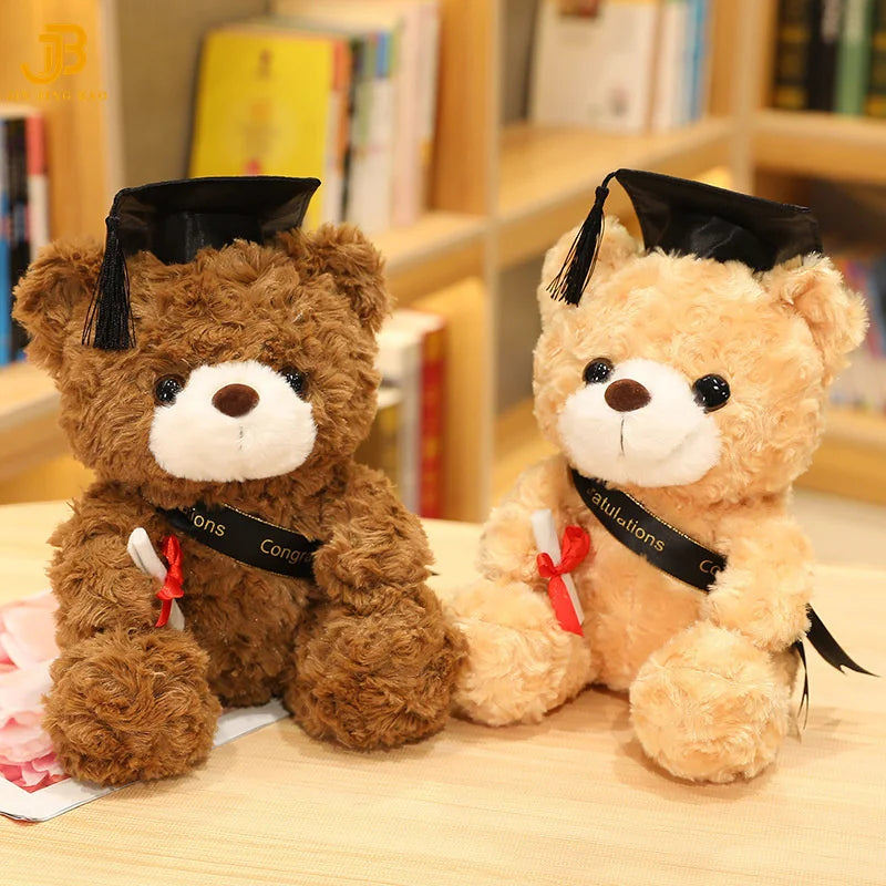 Wholesale Custom Cute Soft School Graduation Gifts Stuffed Plush Teddy Bear Toys