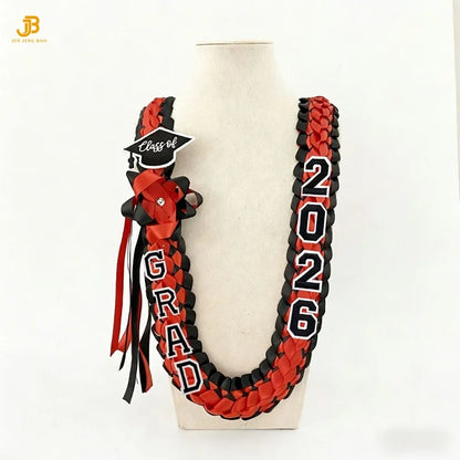 Hot Sale Graduation Leis for College High School Party Favor - Class of 2026 Gorgeous Graduation Ribbon Lei Necklace