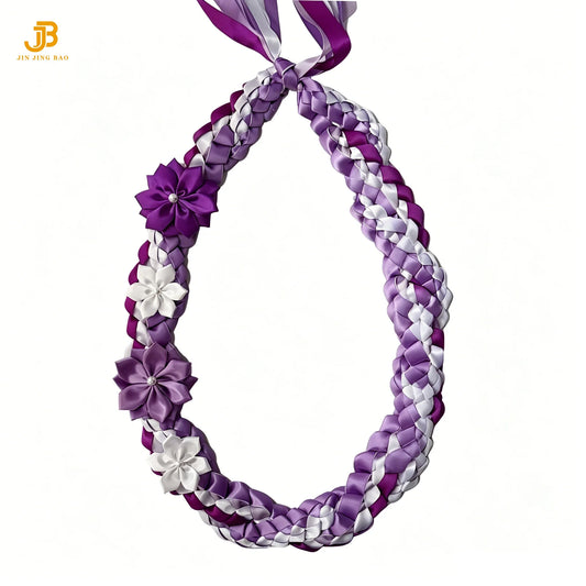 New Trend Graduation Lei Handmade Satin Floral Unisex Gift for Grad Accessories