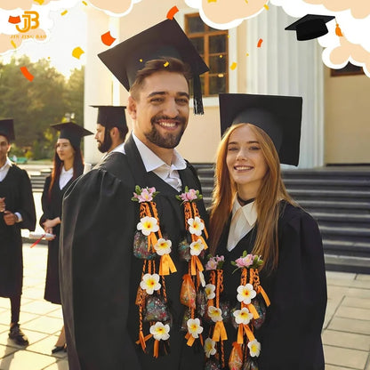 70 Inch Hawaiian Graduation Candy Lei Class of 2026 with Sachet Bags Graduation Lei for Grad Senior High College School Gift