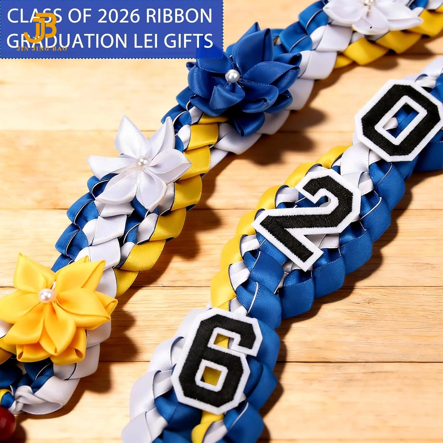 2026 New Cross Weaving Graduation Wreath Ribbon Necklace Multi-Colored Honor Rope Double-Layer Leis