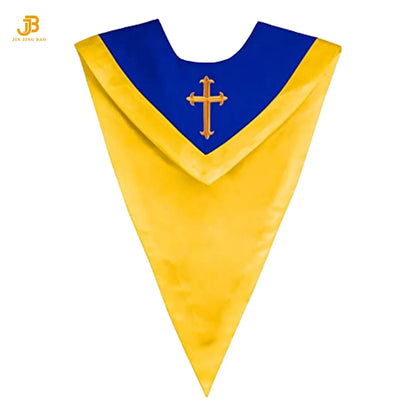 Wholesale Colorful Choir Stole V Stole Reversible Choir Stoles With Border