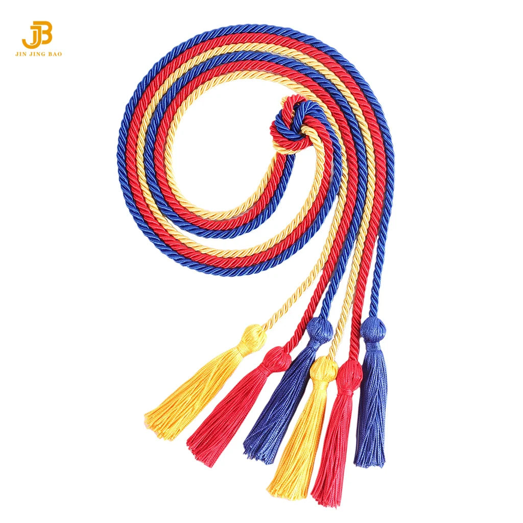 2025 Graduation Honor Cords Bulk Wholesale Honor Cord for Grad Days Custom Single Two Colors With Tassel