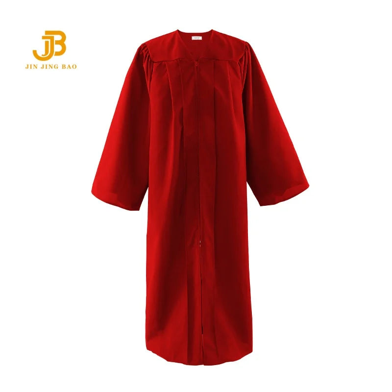 Wholesale Adult Choir Robes 100% Polyester Graduation Gowns 12 Colors Matte College Grad Gown for High School Dress