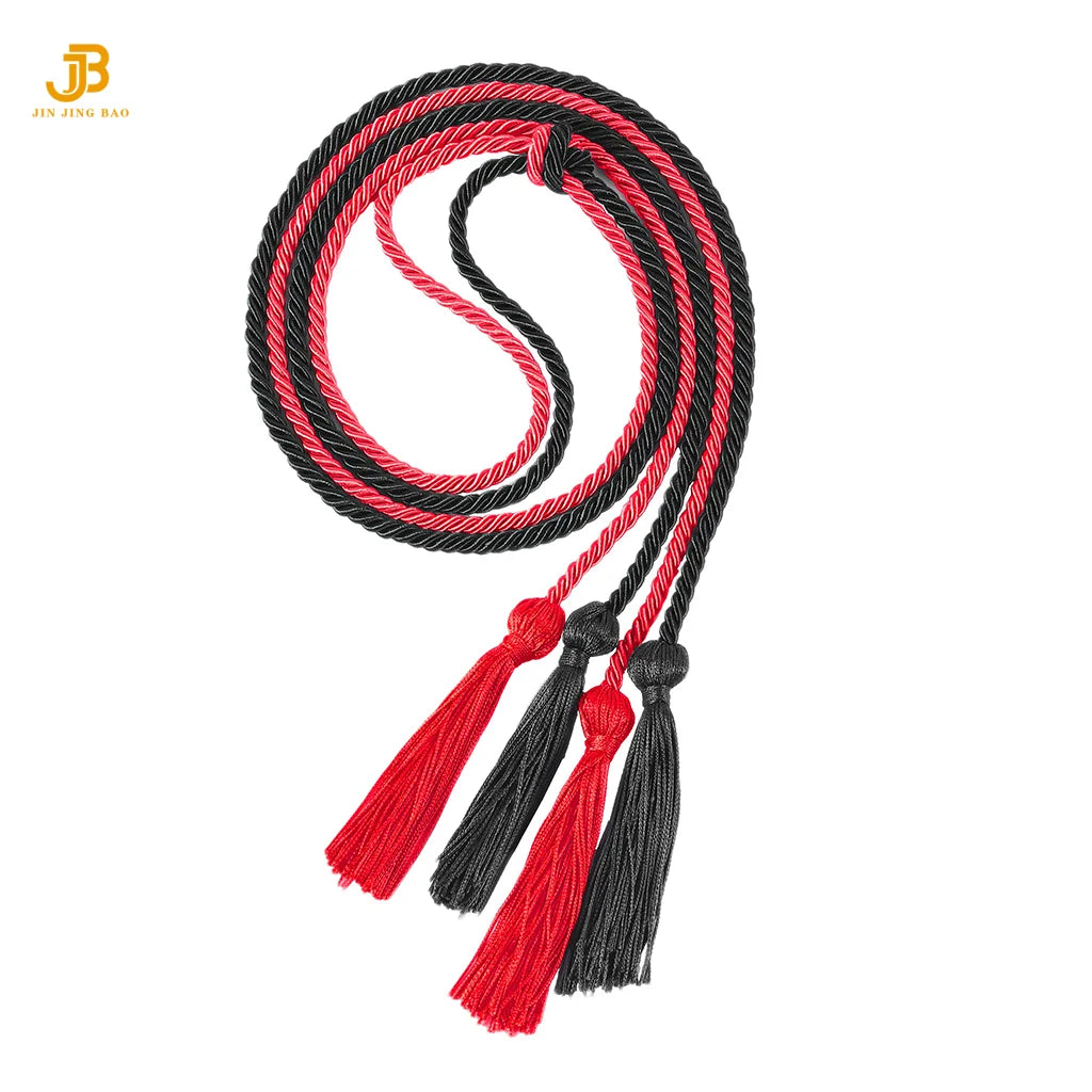 2025 Graduation Honor Cords Bulk Wholesale Honor Cord for Grad Days Custom Single Two Colors With Tassel